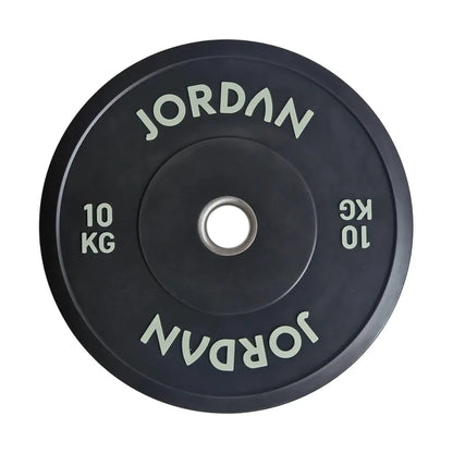 JORDAN 100kg Black Rubber Bumper Plate Set - 2x5kg, 2x10kg, 2x15kg, 2x20kg